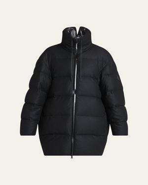 Moncler Genius X Ee72 By Edward Enninful Maarutha Long Down Jacket - Blue