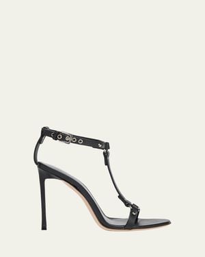 Tom Ford 105Mm Bound Leather Sandals - Natural