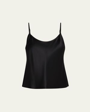 SPRWMN Spaghetti Strap Silk Cami - Black