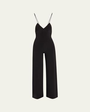 Norma Kamali Low-Back Slip Jumpsuit - Black