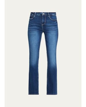 L'Agence Petite Selma High-Rise Bootcut Jeans - Blue