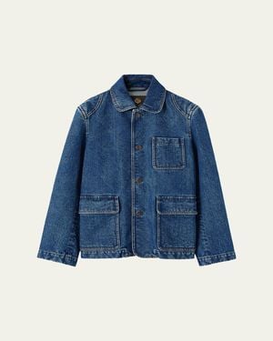 Loro Piana Nichi Denim Silk Jacket - Blue