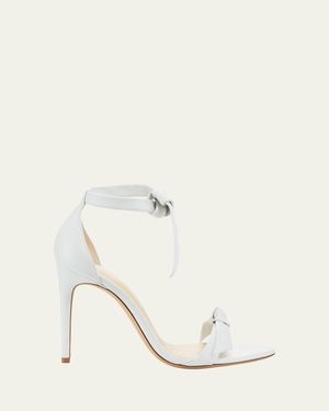 Alexandre Birman Clarita Knotted Leather High-Heel Sandals - Natural