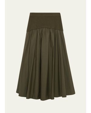 Jonathan Simkhai Ovie Midi Skirt - Green