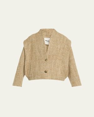Isabel Marant Drogo Tweed Jacket - Natural