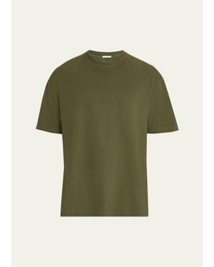 Massimo Alba Brushed Garment Dyed T-Shirt - Green