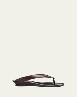 Giuseppe Zanotti 25Mm Amelia Leather Thong Sandals - Natural