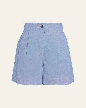 Moncler Chambray Shorts - Blue