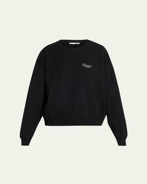 Givenchy Double Logo Stamp Crewneck Sweatshirt - Black