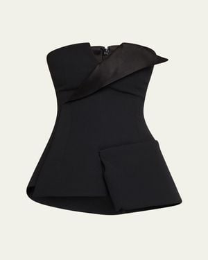 A.W.A.K.E. Mode Women's Open Back Top with Rectangle Detail