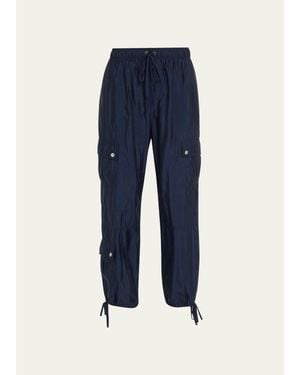 Cinq À Sept Nitsan Tie-Cuff Cargo Pants - Blue
