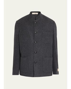 Massimo Alba Wool-Cashmere Blazer - Blue