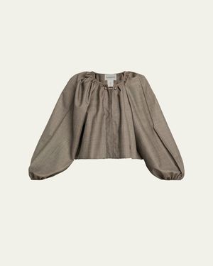 Nackiyé Grand Bazaar Long-Sleeve Mini Shirt - Natural