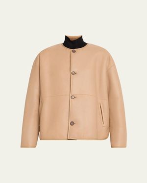 UTZON Jod Reversible Shearling Jacket - Natural