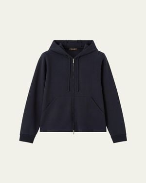 Loro Piana Whitney Full-Zip Hoodie - Blue