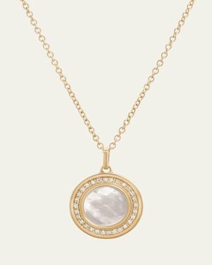 L. Klein 18K Toscana Mother-Of- And Diamond Classic Chain Necklace - Natural