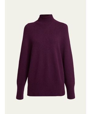Giorgio Armani Long Cashmere Turtleneck Sweater - Purple