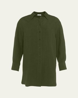 Eres Mignonette Linen Shirtdress - Green