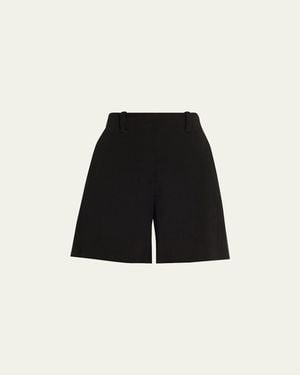 A.L.C. Louis Linen-Blend Shorts - Black