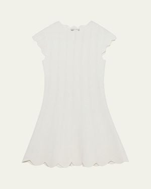 Jonathan Simkhai Evalynn Wavy Knit Mini Dress - White