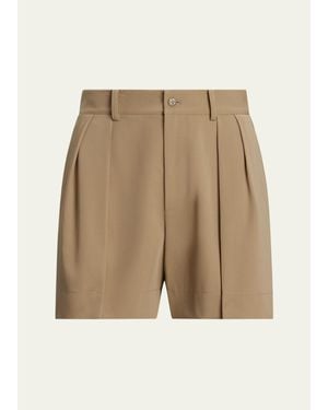 Ralph Lauren Sherri Wool Trench Shorts - Natural