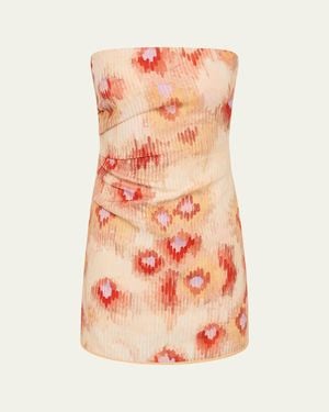 SIR. Fiorella Strapless Mini Dress - Pink