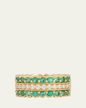 Jamie Wolf 18K Emerald & Diamond Ring - Green