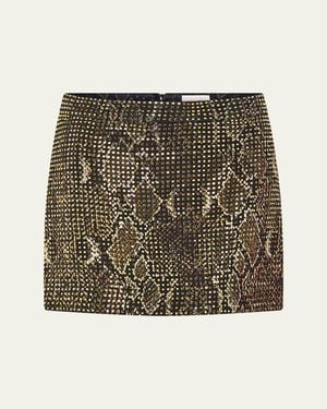 CAMILLA Micro Mini Skirt - Metallic