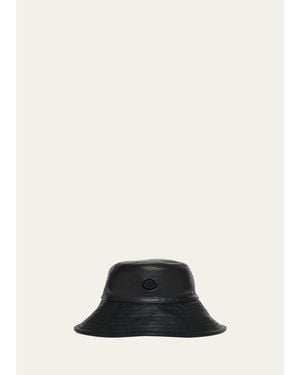 Moncler Genius X Ee72 By Edward Enninful Leather Bucket Hat - Black
