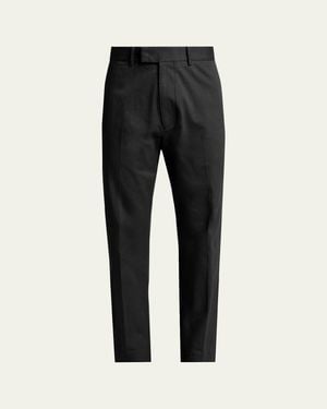 Tom Ford Comfort Stretch Slim Flat-Front Pants - Black