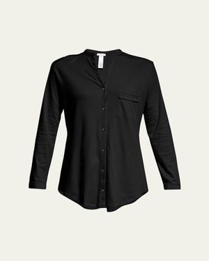 Hanro Pure Essence Two-Piece Pajama Set - Black