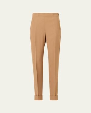 Akris Chris Tapered Ankle Length Pants - Natural