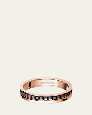 Boucheron Quatre 18K & Pvd Band Ring - Natural