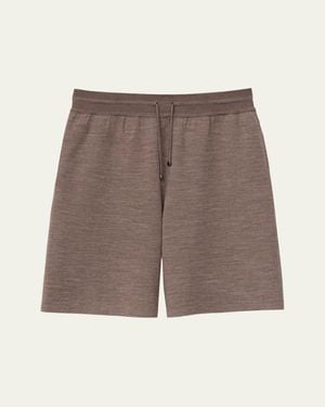 Iris Von Arnim Davao Wool Drawstring Shorts - Gray