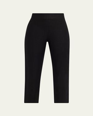 AEXAE Linen Capri Pants - Black