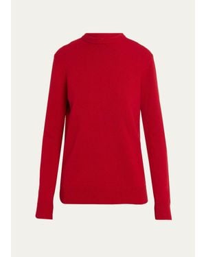 Michael Kors Long Sleeve Cashmere Crewneck Sweater - Red