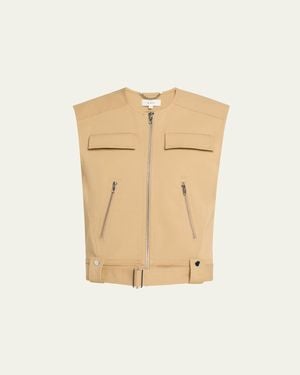 A.L.C. Cal Sleeveless Utility Jacket - Natural