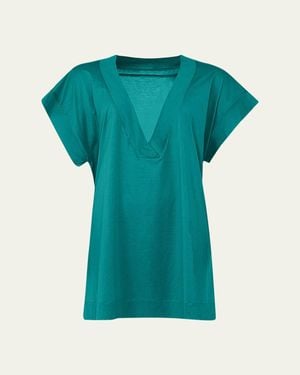 Eres Renee V-Neck T-Shirt Coverup - Green
