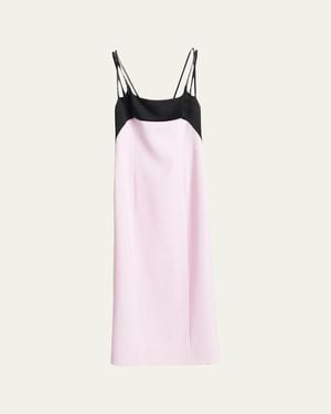 Tom Ford Strappy Silk Crepe Midi Dress - Pink