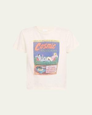 RE/DONE Retrograde Classic Graphic Tee - Blue