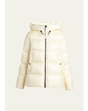 Moncler Genius Serittes Hooded Short Down Jacket - Natural
