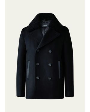 Mackage Cole Wool Double Breasted Jacket - Black