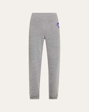 SPRWMN Logo Heart Fleece Sweatpants - Gray