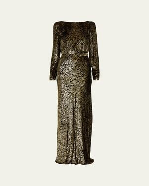 Libertine Vreeland Belted Look Back Gown - Natural