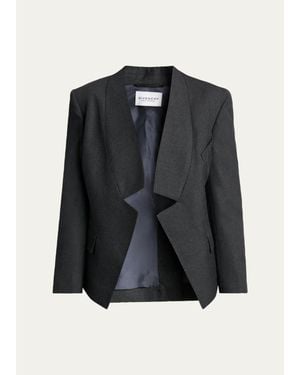 Givenchy Reverse Lapel Wool Jacket - Black