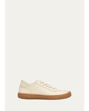 The Row Canvas Low-Top Sneakers - Natural