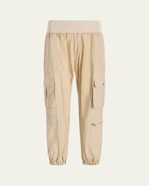 Cinq À Sept Genevive Satin Cargo Jogger Pants - Natural