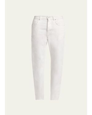 Givenchy Denim Straight-Leg Five-Pocket Pants - White