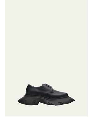 Comme des Garçons Melted Derby Leather Shoes - Black