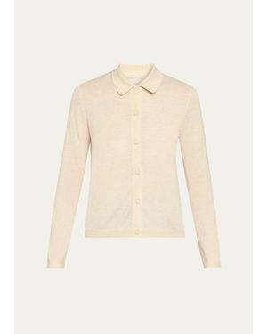 Majestic Filatures Extra-Fine Cashmere Cardigan - Natural